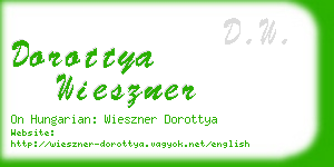 dorottya wieszner business card